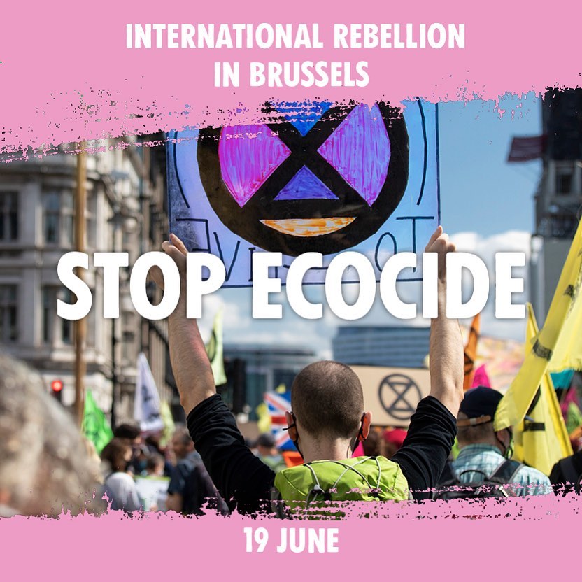 This weekend (19th June) we are infront of EU Parliament demanding Stop Ecocide Law. Time is running and we need actions and not fake promises. 
<a href="/ExtinctionR/">Extinction Rebellion Global</a> <a href="/GretaThunberg/">Greta Thunberg</a> <a href="/WIONews/">WION</a> <a href="/BBCNews/">BBC News (UK)</a>

#ecocide #ClimateCrisis #ClimateActionNow #ClimateJustice <a href="/EU_Commission/">European Commission</a> <a href="/Europarl_EN/">European Parliament</a>