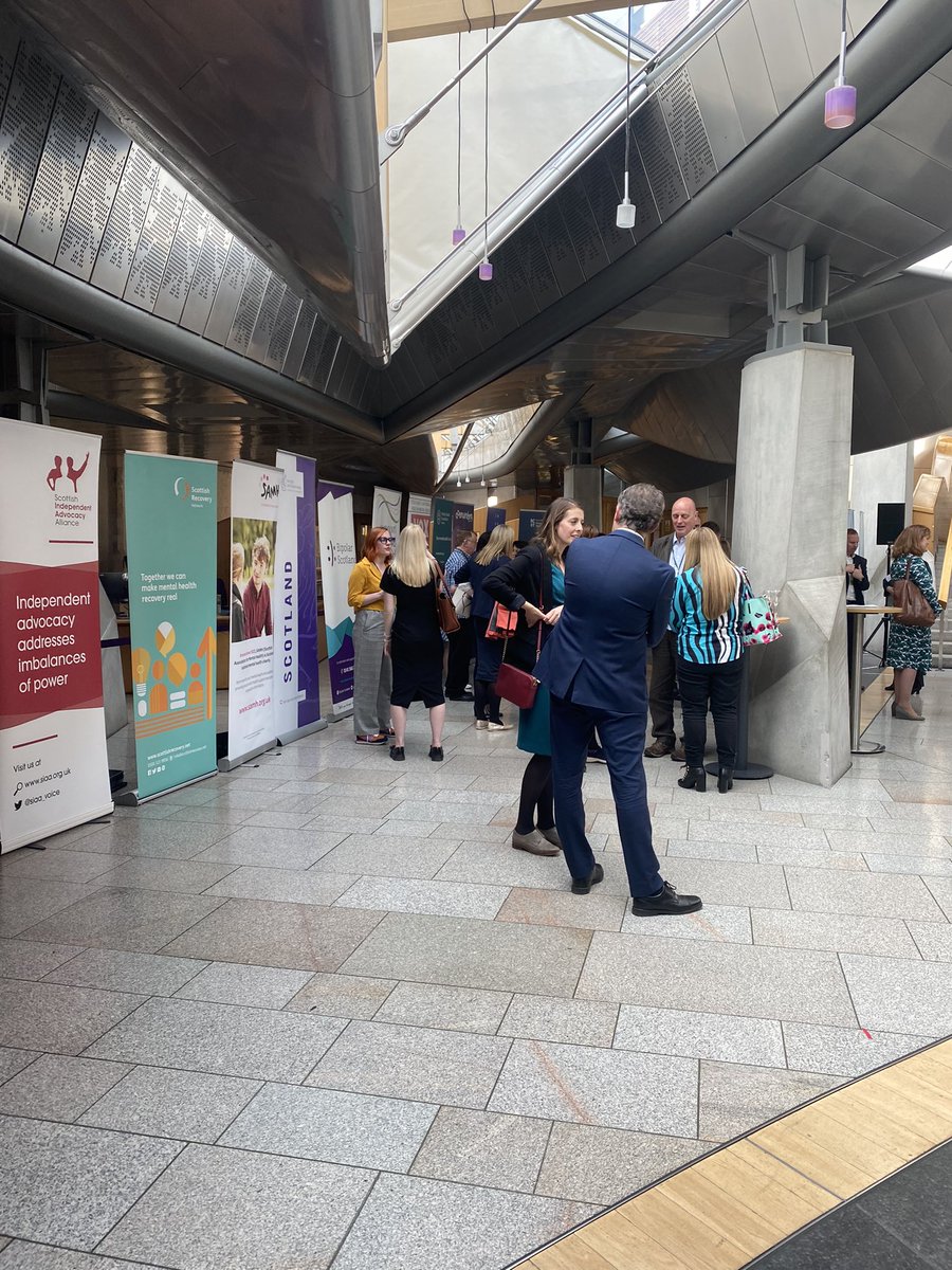 claire42337728's tweet photo. Great evening with the Scottish Mental Health Partnership at the Scottish parliament. Inspiring speeches and exciting things to come in shaping the future of mental health care #PromotePreventProvide #the3ps @MHNForumScot @SNGMHLD @colcowie @WellsJulia1 https://t.co/vdS8HulpFd