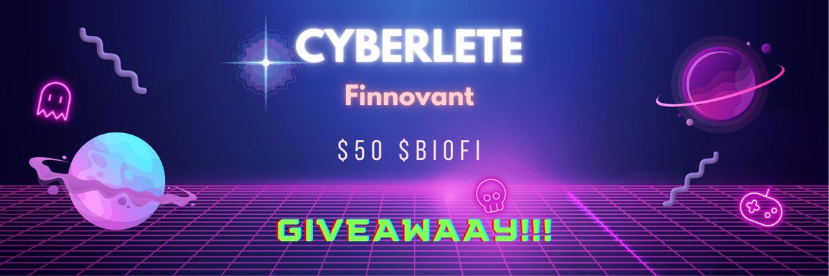 <a href="/Cyberlete/">Cyberlete</a> and @Finnovant are hosting a community giveaway. Follow the steps on gleam for your chance be the winner of $50.00 USD in $BioFi. 

#LEET #HGTP #finnovant #Giveaway

Link: gleam.io/kuWyf/cyberlet…