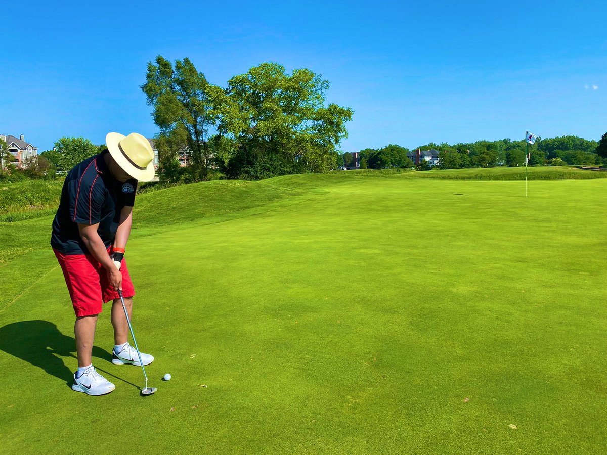 mpgoose24's tweet photo. Although it was about 115 degrees outside yesterday for the 2nd annual #gripitandsipit golf outing at @SevenBridgesGC we definitely had a great time @ESPNChicago @windycitygabe #golfcrew #sevenbridgesgolfcourse #dunkaroo 😂 https://t.co/KwA7TN4HzD