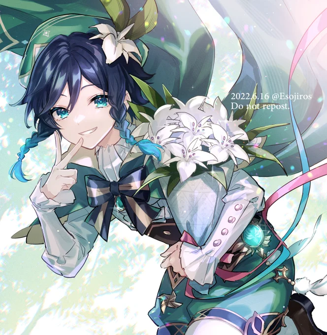 ウェンティおめでとう～!!
#ウェンティ生誕祭2022 
#原神 #GenshinImpact 
