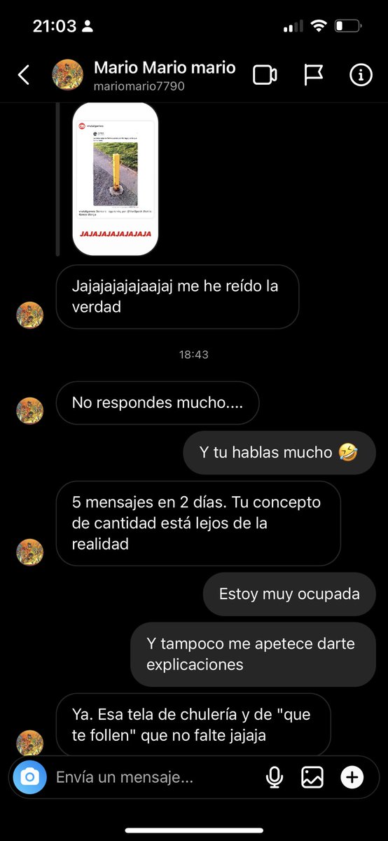 lauglitch's tweet photo. Este tío acaba de acosarme por Instagram. Por favor, compartidlo para que se denuncie y si le habla a alguna otra chica, que se sepa quien es 🙏🏻 

#Porfavor #Acoso #AcosoSexual #Machismo #DesigualdadDeGenero https://t.co/u9cqnprvcp