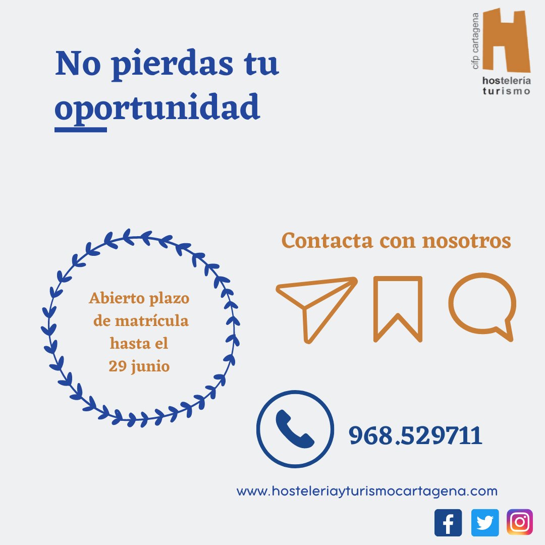 Escuela Hostelería y Turismo Cartagena tweet media