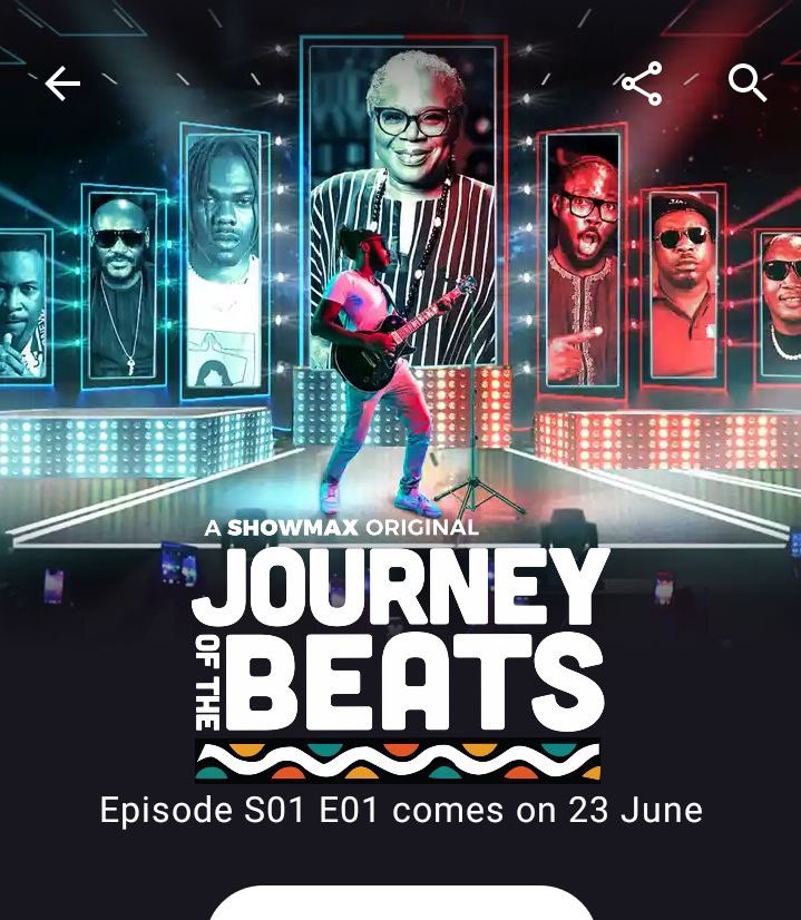 thejidetaiwo's tweet photo. June 23: Journey of the Beats - Showmax.
June 29: Afrobeats the Backstory - Netflix.

It's a great time for our music history and culture. https://t.co/7bQsnCSWKq