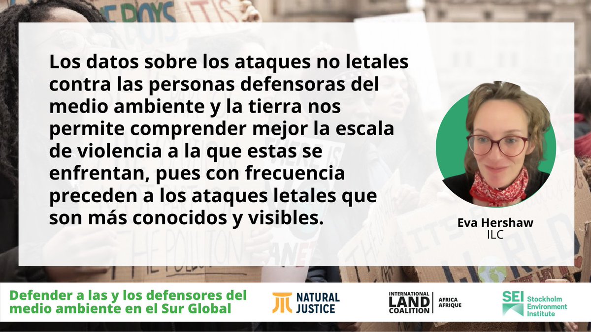 ILCLatinAmerica's tweet photo. 📊@eva_hershaw, especialista de monitoreo y datos de @landcoalition, participó del panel "Defender a las y los defensores del medio ambiente en el Sur Global" 

⚠Destacó la importancia de contar con datos para evaluar ataques y amenazas contra las y los defensores. #Stockholm50 https://t.co/PTbJUFPnhH