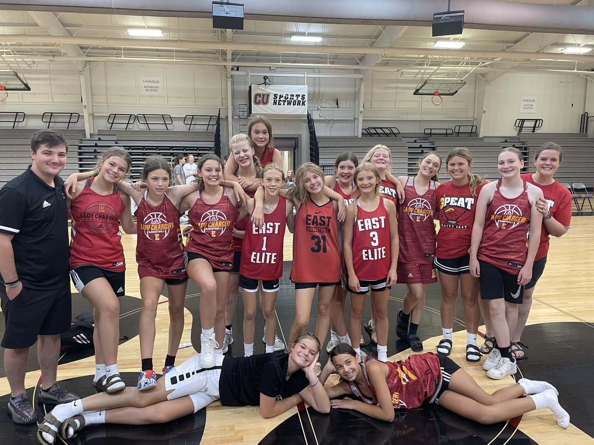 LadyChargersBE's tweet photo. We certainly had a blast at TEAM camp! Thank you Coach Colvin and Campbellsville University for putting on a great event and for letting us get some pool time in! #Whoyourollingwith #HG #BEALLIN #sassy7 #middlechildren #candyland https://t.co/1Q0qrnx8c8