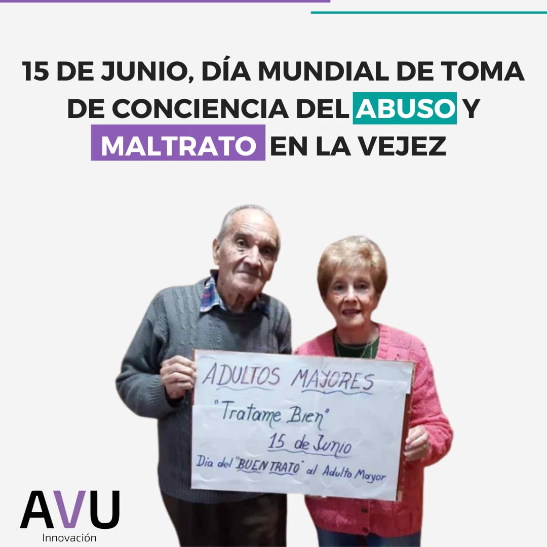 avuiap's tweet image. 15 de junio, día mundial de toma de conciencia del abuso y maltrato en la vejez. 🌎
#Envejecimietolibre #envejecimientodigno #Todossomosavu #15dejunio #vejeceslibres #Noabuso
