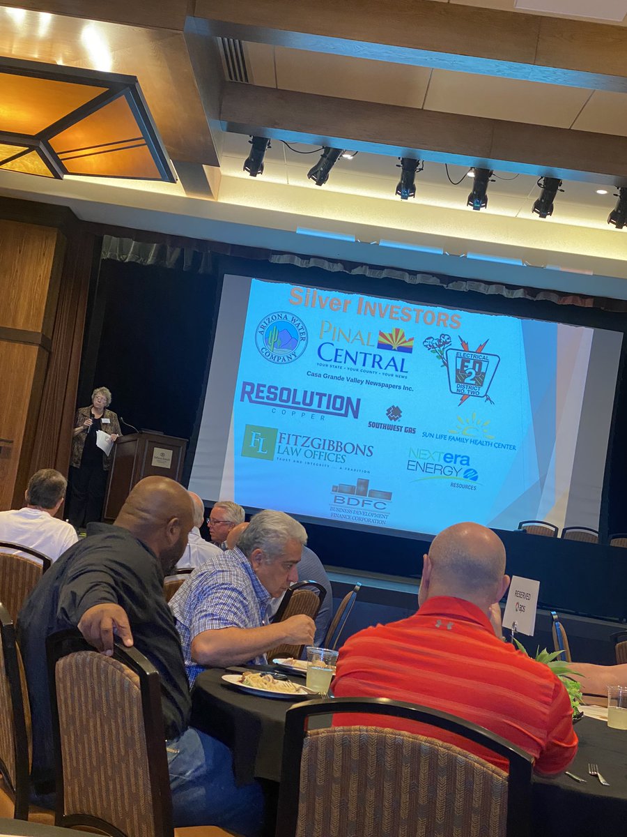 seppala_bryan's tweet photo. Great program today at the @PinalAlliance annual meeting in #EloyAz; incl. legislative updates, community reports and Colorado River updates. @resolutioncu is proud to be an investor of the Pinal Alliance & support their great work of county wide economic development & advocacy. https://t.co/Q5ZbyqYaK7