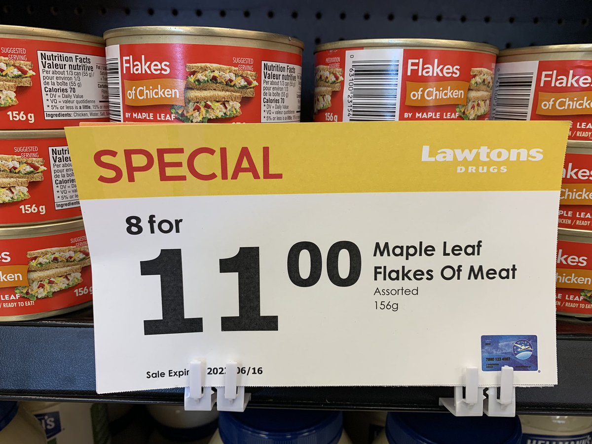 MannyMarch's tweet photo. Why do I have to buy EIGHT cans to get the deal? ๐ก #Lawtons tsk tsk https://t.co/Yrtcx0Y9Ry