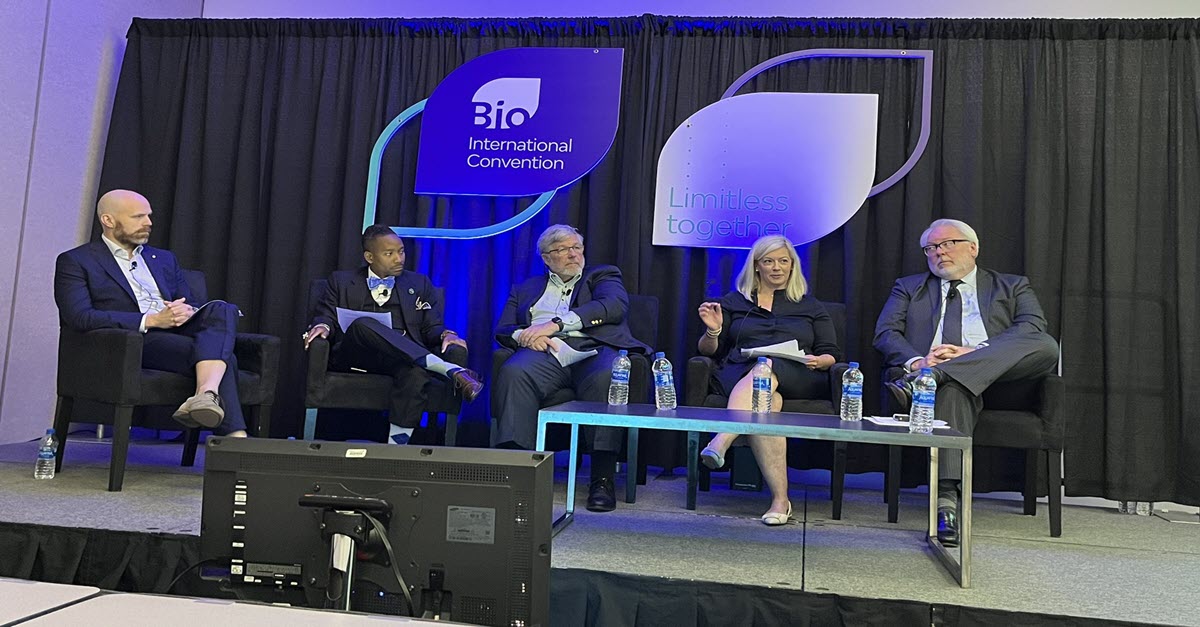 Sarepta's tweet image. Our Carolyn Hickey, exec dir Govt Affairs &amp;amp; Reimbursement Policy, participated in a panel discussion today at #BIO22 on the role the Accelerated Approval pathway plays in bringing new therapies to #raredisease communities &amp;amp; the potential impact of proposed regulatory changes.