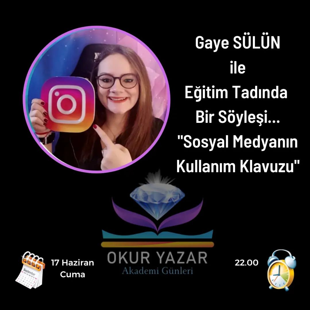 gayesulun's tweet photo. #okuryazarkitaplar ile 17 Haziran Cuma saat 22.00'de Canlı yayında Sosyal Medyayı ve Dijitali Konuşuyoruz.. Sorularınızı alın gelin bekliyoruz 😍
https://t.co/tUEzaTHXMr
#canliyayin #instagram #sosyalmedya #dijitalpazarlama #gayeblog https://t.co/ZwtN9z0Zz7