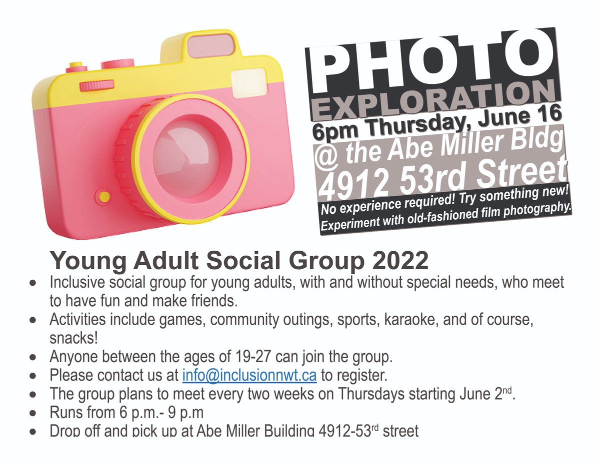 InclusionNWT's tweet photo. #RecreationalActivity #youngadult #yellowknifendiloanddettah #inclusionmatters #photographychallenge https://t.co/S726ni0Q7R