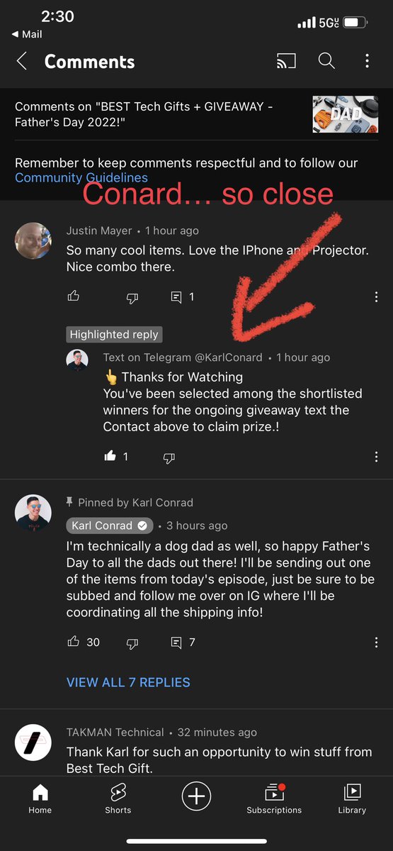 JBMayer176's tweet photo. ⁦@KarlConrad⁩ got excited for a second there… https://t.co/QIS7gLvptE