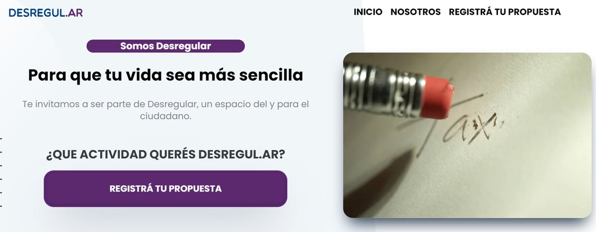 ElEconomista_'s tweet photo. .@rep_unidosAR presentó #Desregular
Cualquier usuario pude explicar cuál es esa regulación "absurda" que entorpece su actividad, comercio, o empresa y luego, los legisladores trabajarán para modificar o eliminar dicha norma
https://t.co/n41uWCn6wp https://t.co/8RRDhy3ZuP