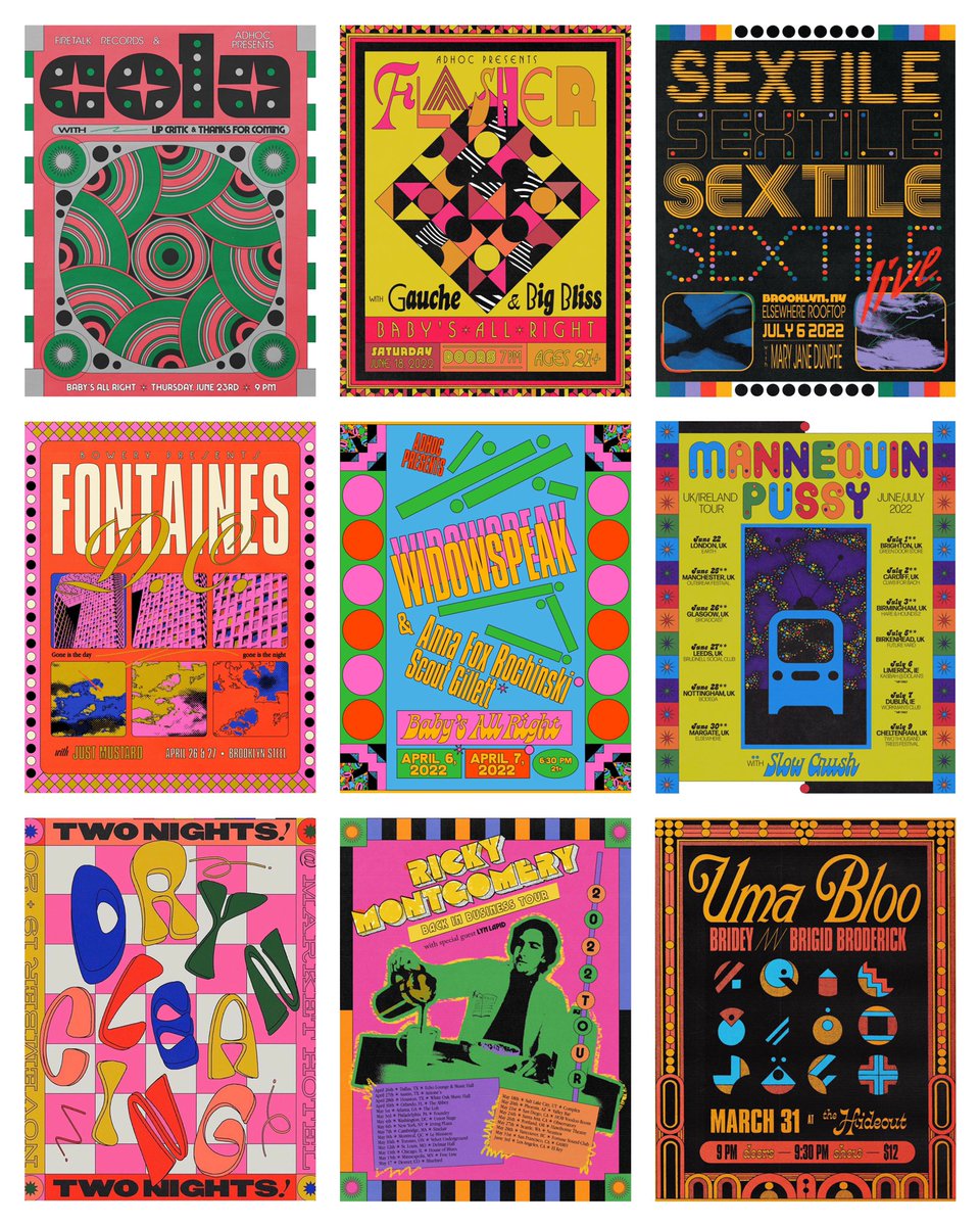 mid year gig poster check 🔵🟡🔴