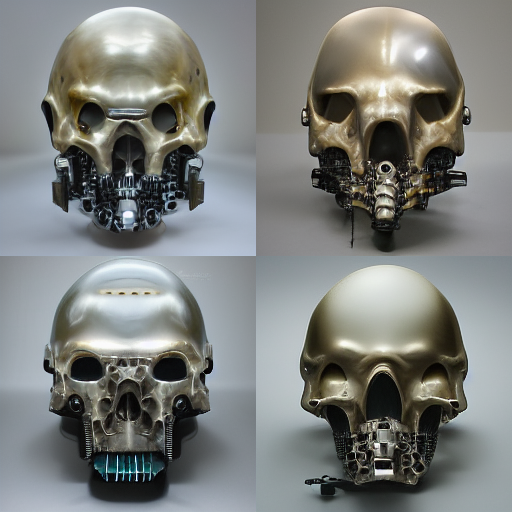 theChrisDo's tweet photo. Day 1, 15 minutes in, #midjourney concept art for a cyber punk head/helmet design. The speed in which you can create "sketches" with AI is ridiculous. https://t.co/9PRanBaaDG