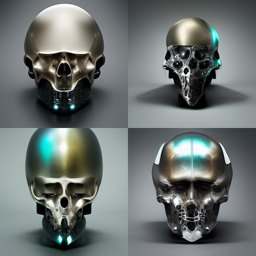 theChrisDo's tweet photo. Day 1, 15 minutes in, #midjourney concept art for a cyber punk head/helmet design. The speed in which you can create "sketches" with AI is ridiculous. https://t.co/9PRanBaaDG