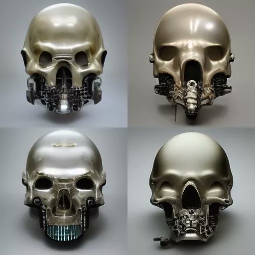 theChrisDo's tweet photo. Day 1, 15 minutes in, #midjourney concept art for a cyber punk head/helmet design. The speed in which you can create "sketches" with AI is ridiculous. https://t.co/9PRanBaaDG