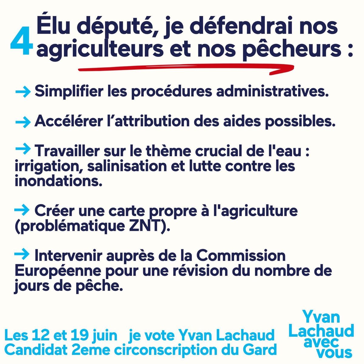 🚨𝗣𝗥𝗢𝗚𝗥𝗔𝗠𝗠𝗘 #3 #4 Dernière semaine de campagne avant le 2eme tour du 19 juin. 
Habitants de la 2eme circonscription du Gard, voici nos 10 priorités pour notre territoire. 
#yvanlachaud2022 #legislatives2022  #avecvous #ensemble #majoritéprésidentielle #circo3002
