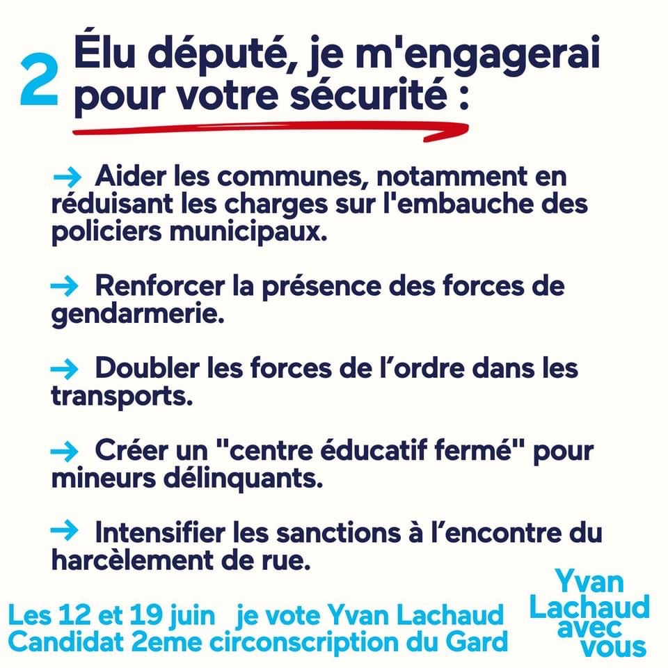 🚨𝗣𝗥𝗢𝗚𝗥𝗔𝗠𝗠𝗘 #1 #2 Dernière semaine de campagne avant le 2eme tour du 19 juin. 
Habitants de la 2eme circonscription du Gard, voici nos 10 priorités pour notre territoire. 
#yvanlachaud2022 #legislatives2022  #avecvous #ensemble #majoritéprésidentielle #circo3002