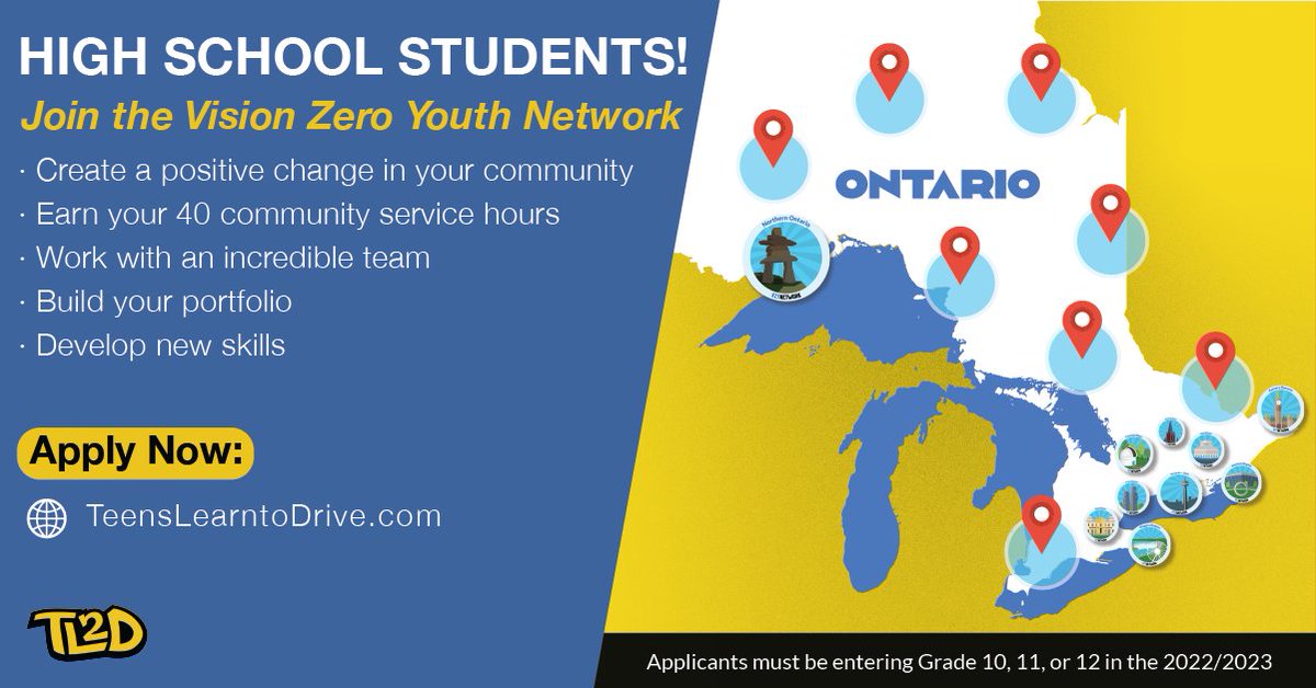 TL2DToday's tweet photo. Do you want to make a positive change? Become a Vision Zero Youth Network Ambassador!
#vzyn #tl2dtoday #tl2d #volunteerwork #ambassador #remote https://t.co/6hr4L1j1CQ