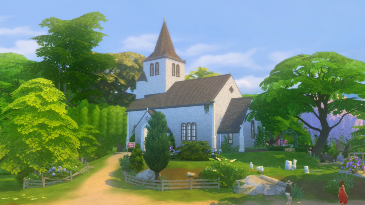 ItsLouizaard's tweet photo. Suul sul! 💐Basegame wedding church 💒up on the gallery! (ID: louizaard)💍#myweddingstories #TheSims4 #ShowUsYourBuilds #wedding #simswedding #basegame #church #countrywedding #rural #playtested https://t.co/sLFxtpUtZg