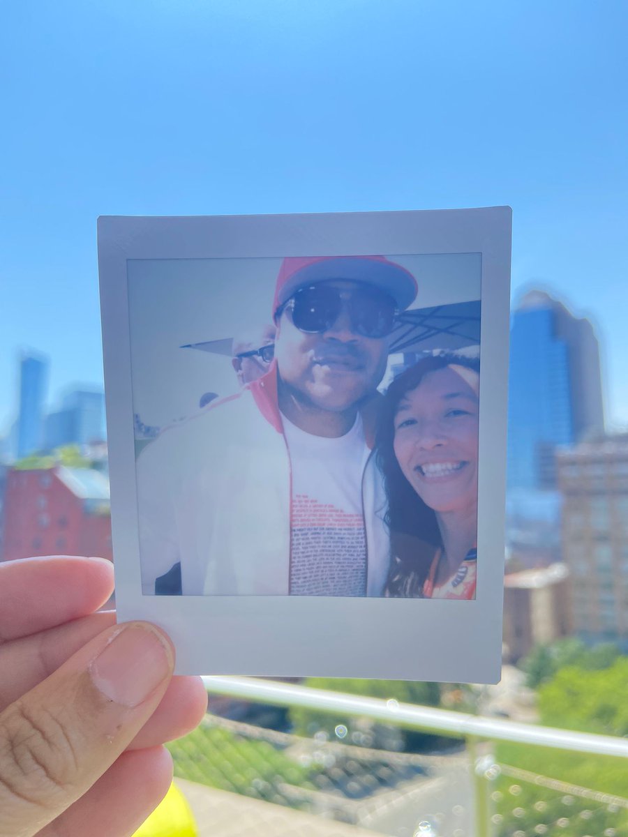 Just my wife and <a href="/llcoolj/">LLCOOLJ</a> on an NYC rooftop looking cool AF. 

And me all giddy behind the <a href="/instaxHQ/">instaxHQ</a>

Thanks for the wild ride <a href="/Tribeca/">Tribeca</a>