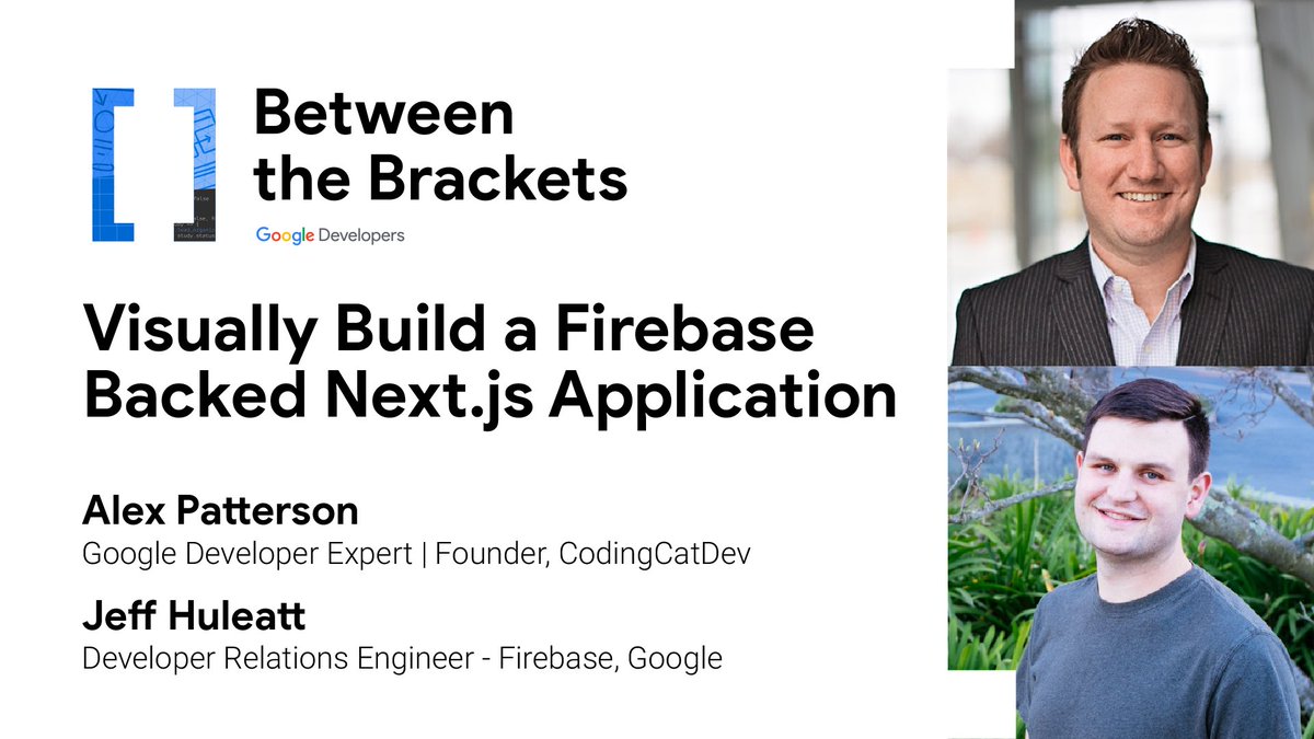 GoogleDevsNA's tweet photo. Tomorrow, June 16th, learn how @CodingCatDev is using @builderio to visually design their site while leveraging #Firebase and #Reactfire to extend the capabilities of a @nextjs static site. Register here: https://t.co/8T4d4CL4i9 https://t.co/cm0E5WMUYl