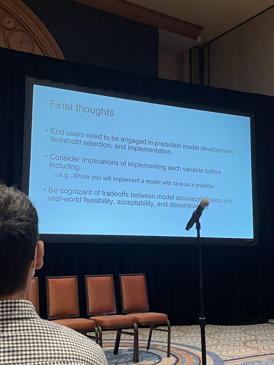 AleksandraGoals's tweet photo. Stellar presentation by @JuliaLMarcus on real-world considerations for EHR implementation of PrEP Rx models - bridging that prediction-to-practice gap! #SER2022 https://t.co/2aGt23A7x4