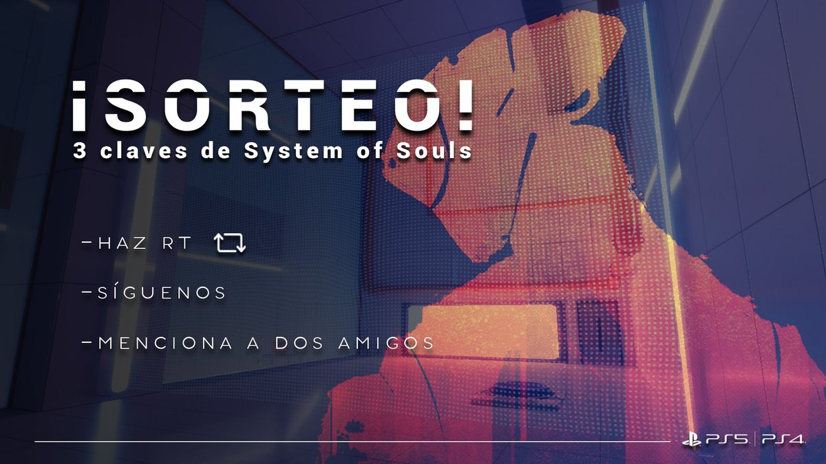ChaoticLab_'s tweet photo. ¡Estamos de celebración! Con motivo del lanzamiento de System of Souls, este viernes por la mañana vamos a sortear 3 claves del juego, lo único que debéis de hacer es seguir a @ChaoticLab_, hacer RT de esta publicación y mencionar a 2 amigos. #gamedev #indiedev #PS4live #PS4share https://t.co/bHlrrKv2tF
