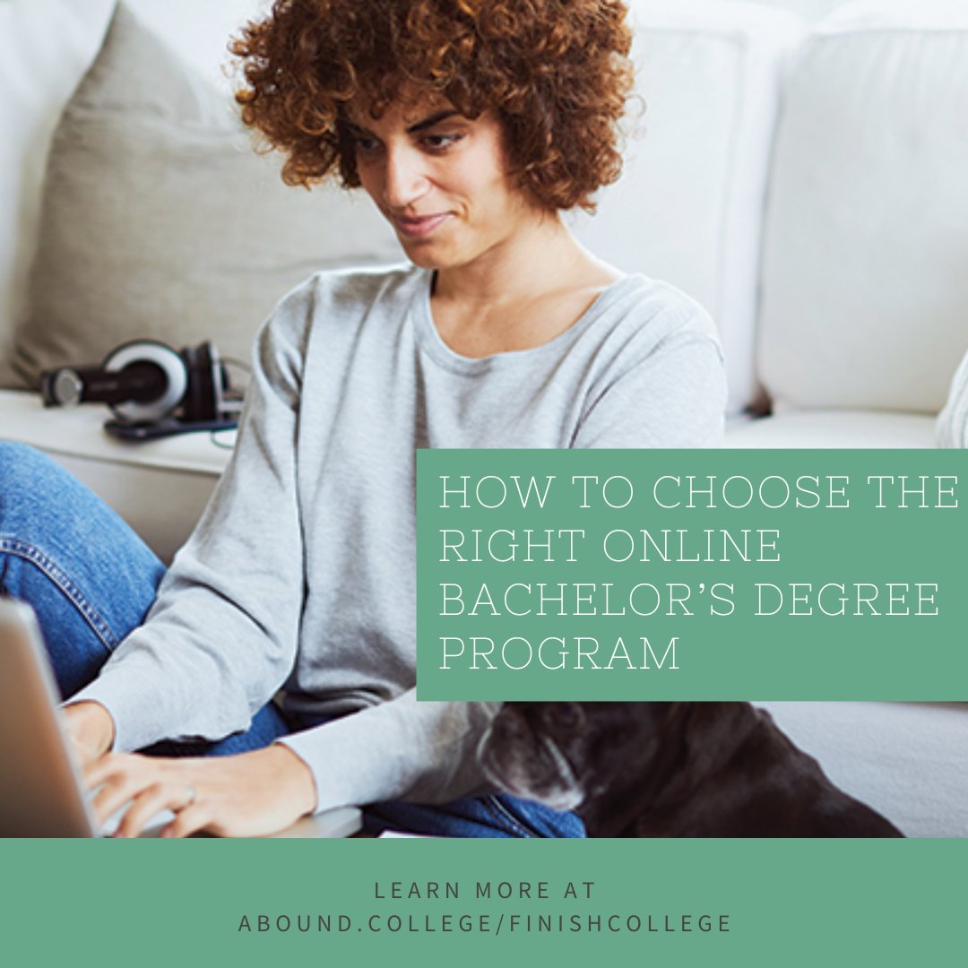 Thinking about enrolling online? You’re in good company; over 7 million people in America are getting an exclusively online education. Read on to get a better idea of how to choose the online bachelor’s program that works best for you.

abound.college/finishcollege/…