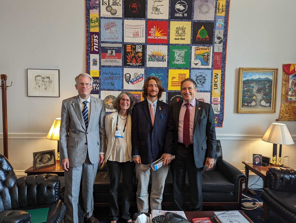 It was great to meet with friends from <a href="/citizensclimate/">Citizens' Climate Lobby</a> yesterday. I shared my lifelong advocacy efforts as an environmentalist, and made clear that we cannot let up on the fight to defeat climate change and save our one precious Earth from overheating.