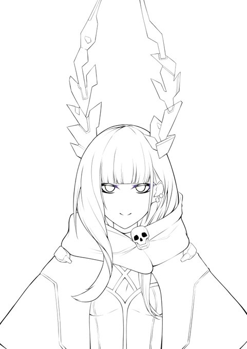 wipデッドマスター
目の線画ちょっと変えたみたけどなかなかイイ感じじゃなイカ? 
