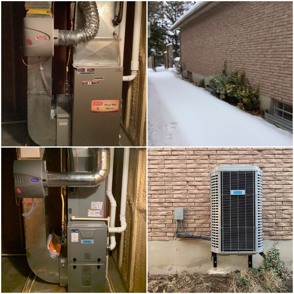 dunnheatingAC's tweet photo. The Bells with a old furnace/humidifier and no AC up top....to brand new! #dunnheating #HVAC #WaterlooRegion https://t.co/3Kje5AVFjh