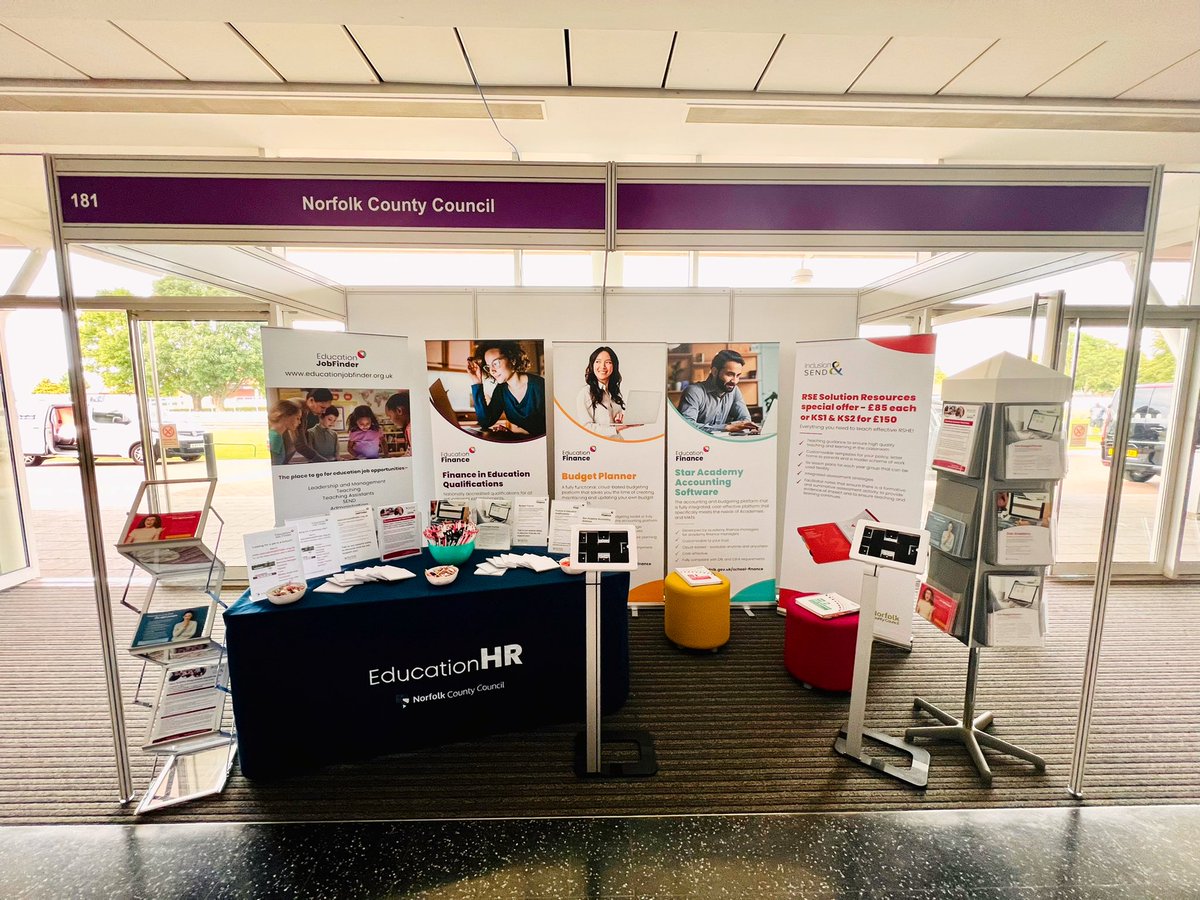 NorfolkSchools1's tweet photo. 🎉We’re excited for the Eastern Education Show tomorrow!🎉
Come & see us on stand 181 to find out about our RSE Solution Resource offer, EducationHR support & EducationFinance support!
Jen, Sarah, Ian, Aimee & Graham are looking forward to talking to you 😊
#EES22 @RevEvents https://t.co/s3smwJGutP