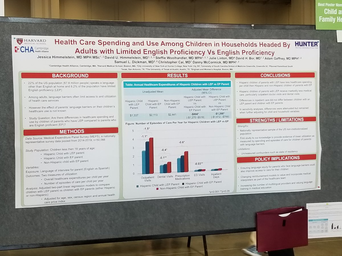 Congratulations to our CHA General Medicine Fellow,  Dr. Jessica Himmelstein on her Best Poster nomination at the Academy Health Annual Research Meeting!