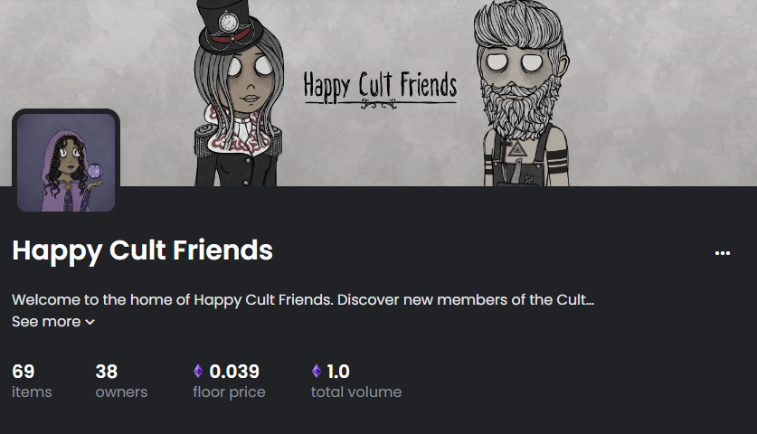 Hi Cultists! 

Our Discord server is up! 
🔮 discord.gg/jWNurFNkMA

Anyone can join, &amp; verified holders can expect:
🔸 Private channels
🔸 Sneak-peeks 👀
🔸 Holder-only giveaways and events
🔸 More features as the project grows

Thank you for the incredible release of Series 3!