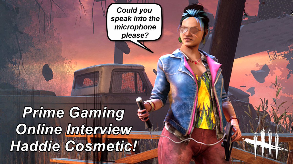 PaulieEsther1's tweet photo. Dead By Daylight| Prime Gaming Online Interview Haddie Kaur cosmetic! One more year of DBD cosmetics scheduled through May 2023!
https://t.co/aoJSH9kuYq
#PrimeGaming #RootsOfDread https://t.co/euabStTJgN