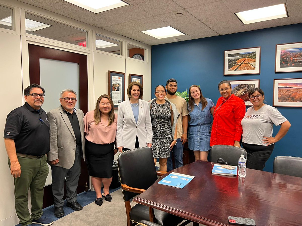 AmericanBIC's tweet photo. As we continue to commemorate DACA's anniversary, our partners, @thedream_us @PresImmAlliance @TRPistas @CPLCdotORG met with @SenCortezMasto about the need to pass a pathway to citizenship for all Dreamers. #WithDACA #DACA10 https://t.co/eGkNhTXdqO