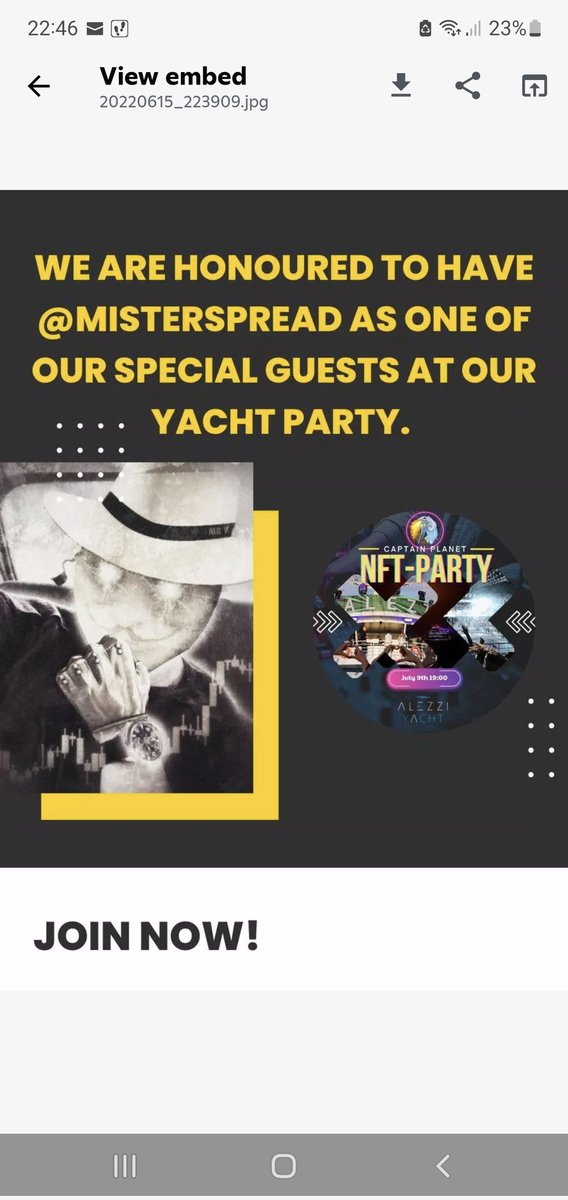 mariussesciore1's tweet photo. #PARTYYY ๐๐ #MAIAR #elves + #capitan #planet = #NFT #PARTYYY on #ALEZZI #YACHT๐๐๐๐๐๐ฅ https://t.co/FxGWt90inU