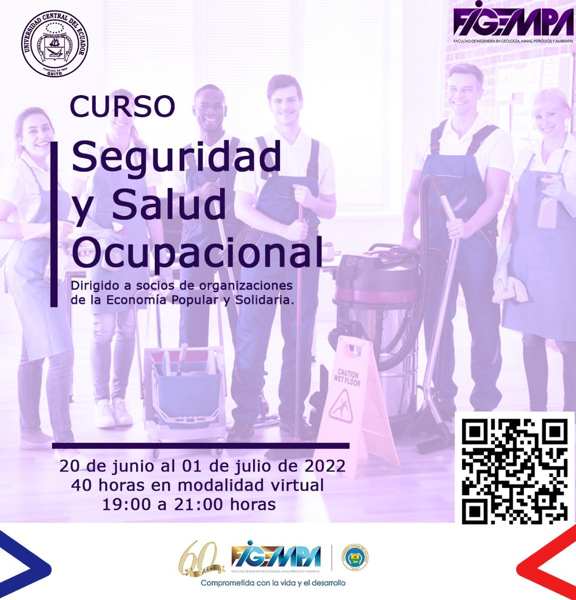 #PARTICIPA
Curso de Salud y Seguridad Ocupacional" dirigido a socios de organizaciones de la Economía Popular y Solidaria

📆 Del 20 de Junio al 01 de julio de 2022
💻 On line: Plataforma Zoom
👩‍🏫Por 40 horas académicas
🕝 19:00 a 21:00

¡Inscríbete! 👇
forms.gle/VPs3ggZL1GvYyD…