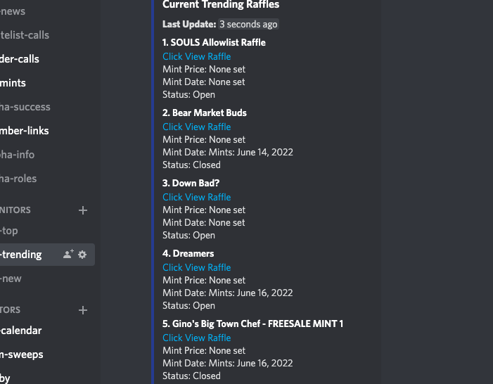 CyberSnailsNFT's tweet photo. Holders now have access to live premint monitors of new, trending and top premints. https://t.co/IecqHRedtN
