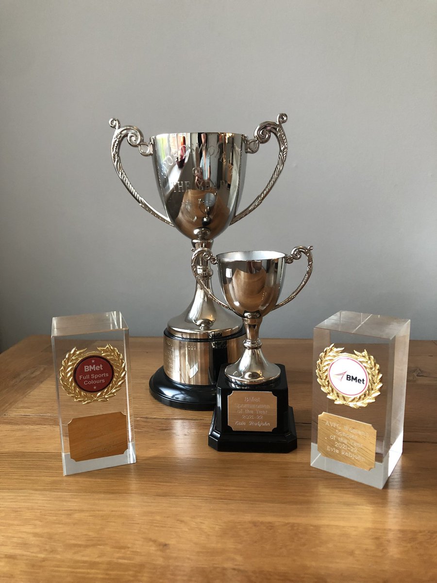 Super proud @evie_rabjohn ….a clean sweep at BMet Sports Awards this afternoon!
*Sporting Excellence
*AVFC Women’s Scholar of the Year 
*Sportswoman of the Year
@AVWFCOfficial @CristinaTork @KerriWelsh1 @layla_salter