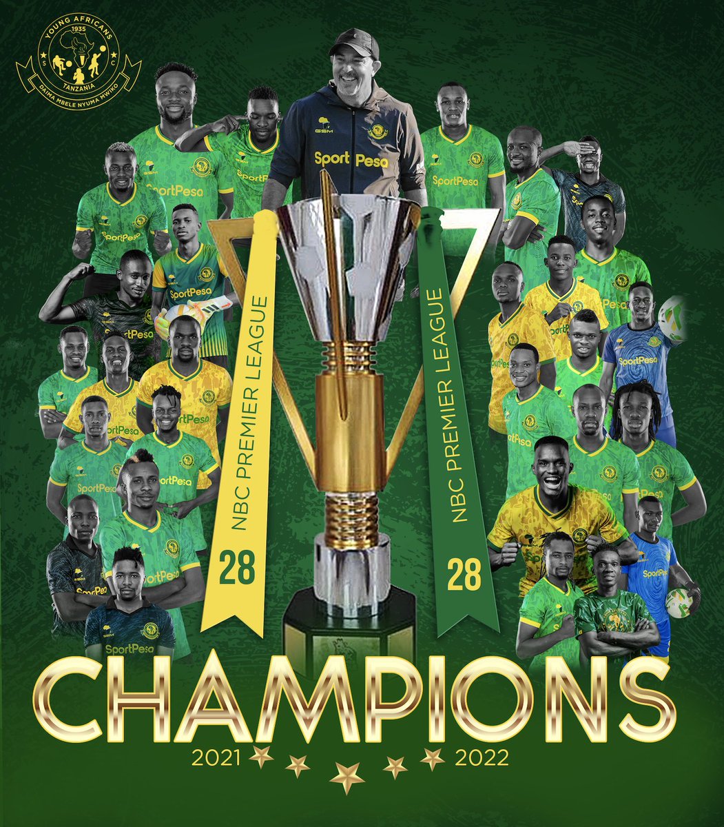 aucho_khalid08's tweet photo. Allahu'Akbar🙏🏿🙏🏿 We're the @NbcPremier champiooooooons 🏆 Give thanks to the @yangasc1935 family and fans 💪🏿
@TheReturnOfTheChamp👍🏿
@TimuYaWananchi🔰
@YangaTamu✌🏾
@AllahFirst🙏🏿🤲🏾
Asante Sana Wananchi 💚💛 https://t.co/zP16GKiOot