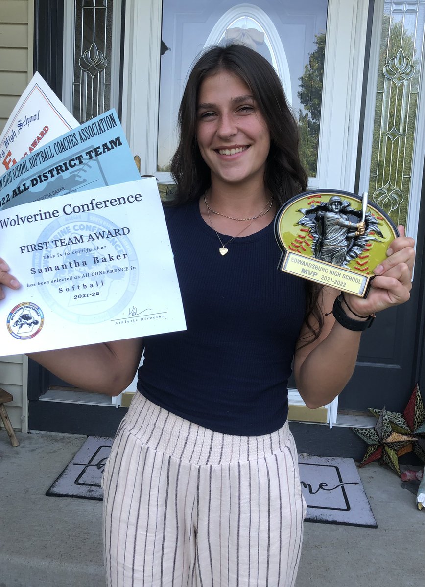 Team MVP, 1st Team All-Wolverine Conference, MHSSCA All-District Team- 2nd base, 3rd Year Scholar Athlete! Excited to see what’s next! @LadyEddies_SB <a href="/CoachBabs11/">Steve Babinski</a> @coachdtusb <a href="/peterson415/">Doug Peterson</a> <a href="/sam_coolen/">Sam Coolen</a> <a href="/Rethlake08/">Erin Ehler</a> <a href="/KelseyKooistra/">Kelsey Kooistra</a> <a href="/NatNewell18/">Natalie Newell</a> <a href="/TopPreps/">TOP PREPS - Free Sports News, Videos & Information</a>