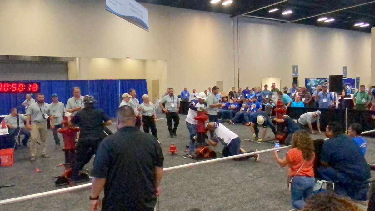 #AWWAACE22 day two: It wouldn’t be ACE without some water sampling! We teamed up with @FlowCam  to analyze water from the San Antonio Riverwalk- stay tuned for results! Also, conversations with @theh2otower 's Melissa Meeker, and Hydrant Hysteria! More to come!