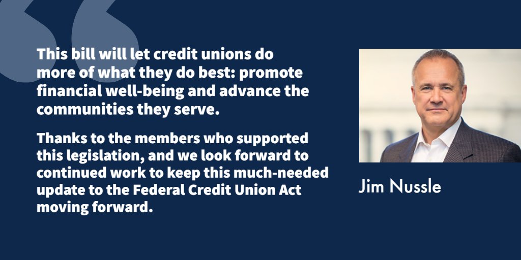 The House just passed the CUNA-League-led Expanding Financial Access for Underserved Communities Act. Learn more about why we strongly support the bill and engaged House members throughout the process: bit.ly/3HugV84