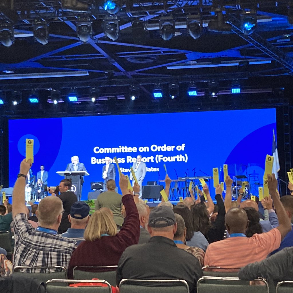 ncbaptist's tweet photo. UPDATE: #SBC22 messengers just voted for NC Baptist EDT @ToddUnzicker to deliver the convention sermon at next year’s SBC annual meeting in New Orleans based on a recommendation by the Committee on Order of Business. #onmissiontogether https://t.co/ujbJJhvOb8