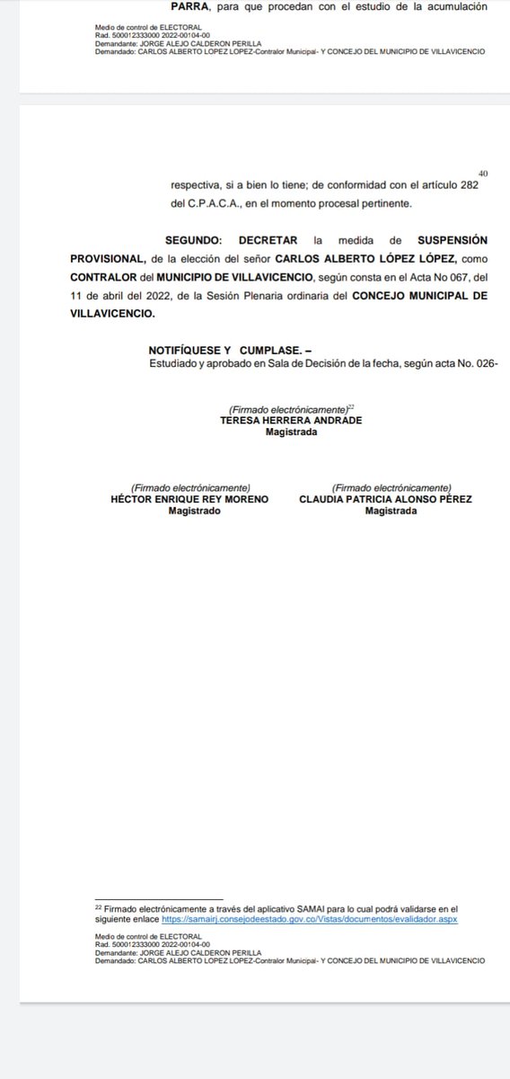 enrique10173097's tweet photo. La mesa directiva del @Concejo_Villavo 2021 y 2022 fueron advertidos de la inhabilidad del contralor hoy suspendido. Actuaron con DOLO @PGN_COL #MargaritaCabello #RegionalMeta @TADMETA https://t.co/wtesTRHi3X