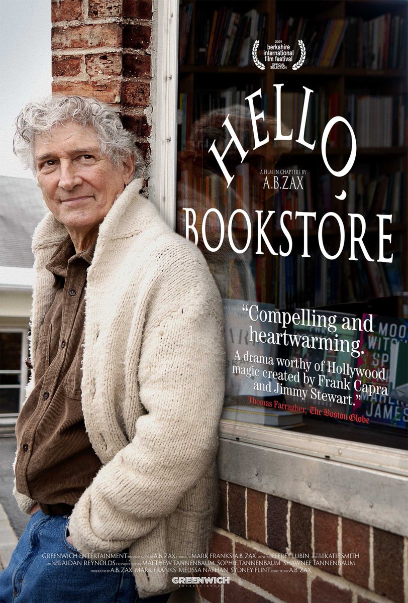 CinemaArts's tweet image. During the pandemic, a small town rallies to save their beloved local bookstore. See HELLO, BOOKSTORE Sun, June 26 at 2PM. Feat Q&amp;amp;A with director Adam Zax + Matt Tannenbaum &amp;amp; Mallory Braun. And with an all-day pop-up bookstore from @nextchapterli ! bit.ly/Hellobookstore…